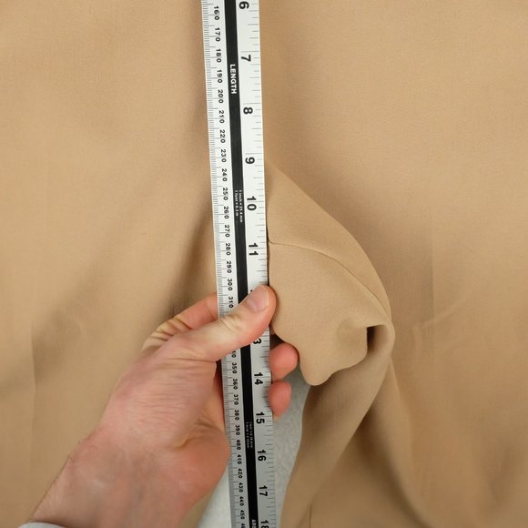 Torrid Womens Trouser Pant 16 Beige Capri Belted Straight Leg Stretch Woven - Picture 7 of 10